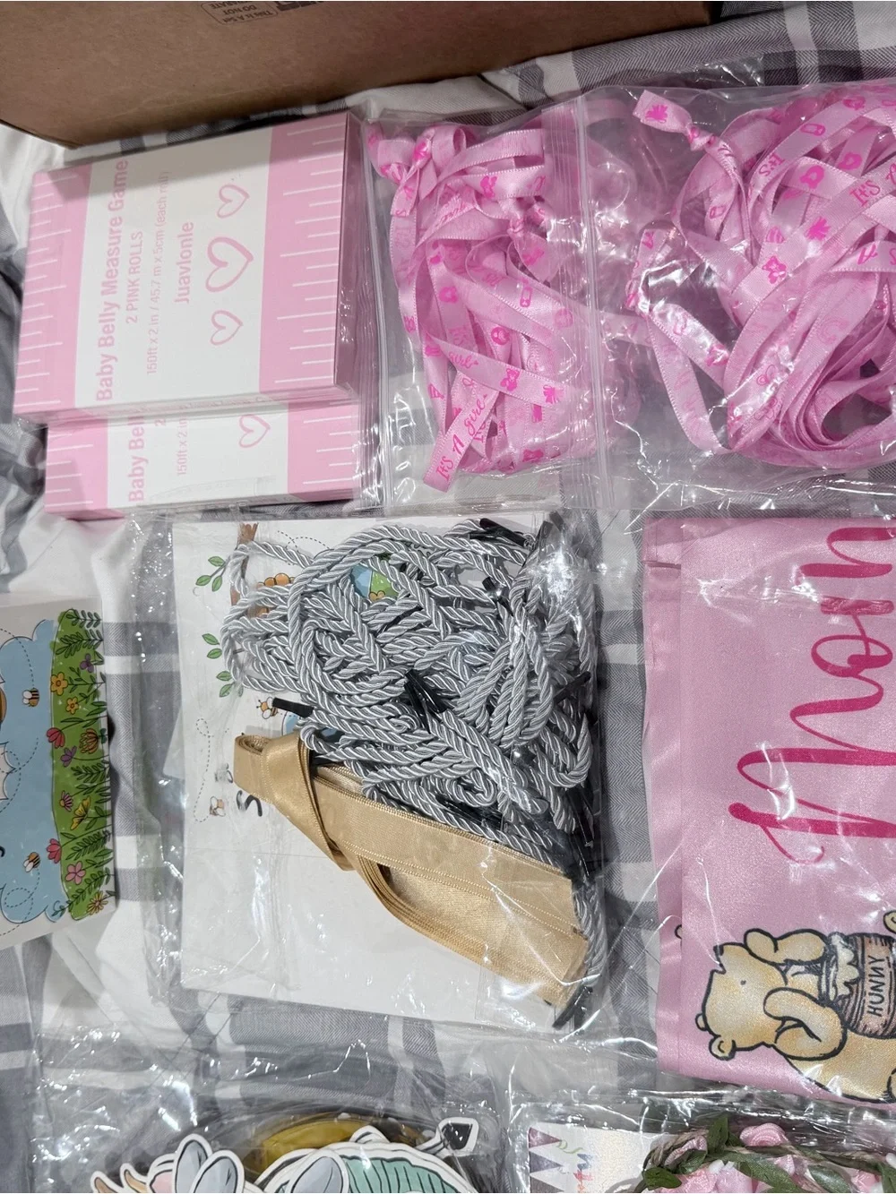 Amazon Pink Mom Sash and Pink Ribbon Baby Shower Kit